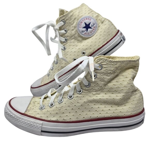 Converse Womens All Star High-Top Eyelet Lace Sneakers 9 US - Picture 1 of 6